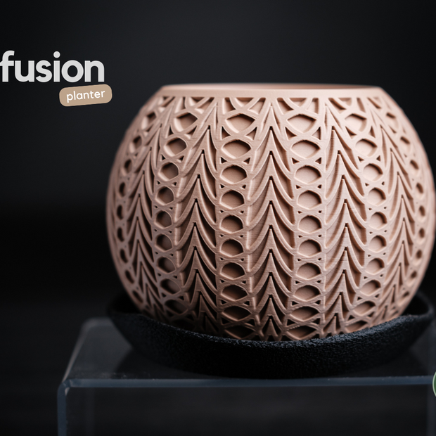 Vaso decorativo moderno con motivi geometrici