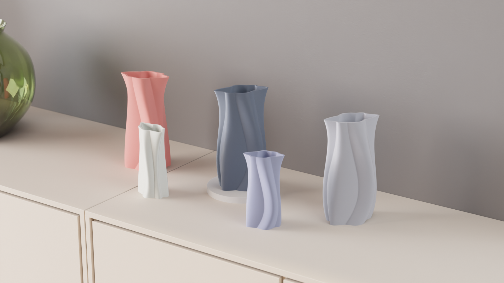 Vaso decorativo 3D – Design minimal