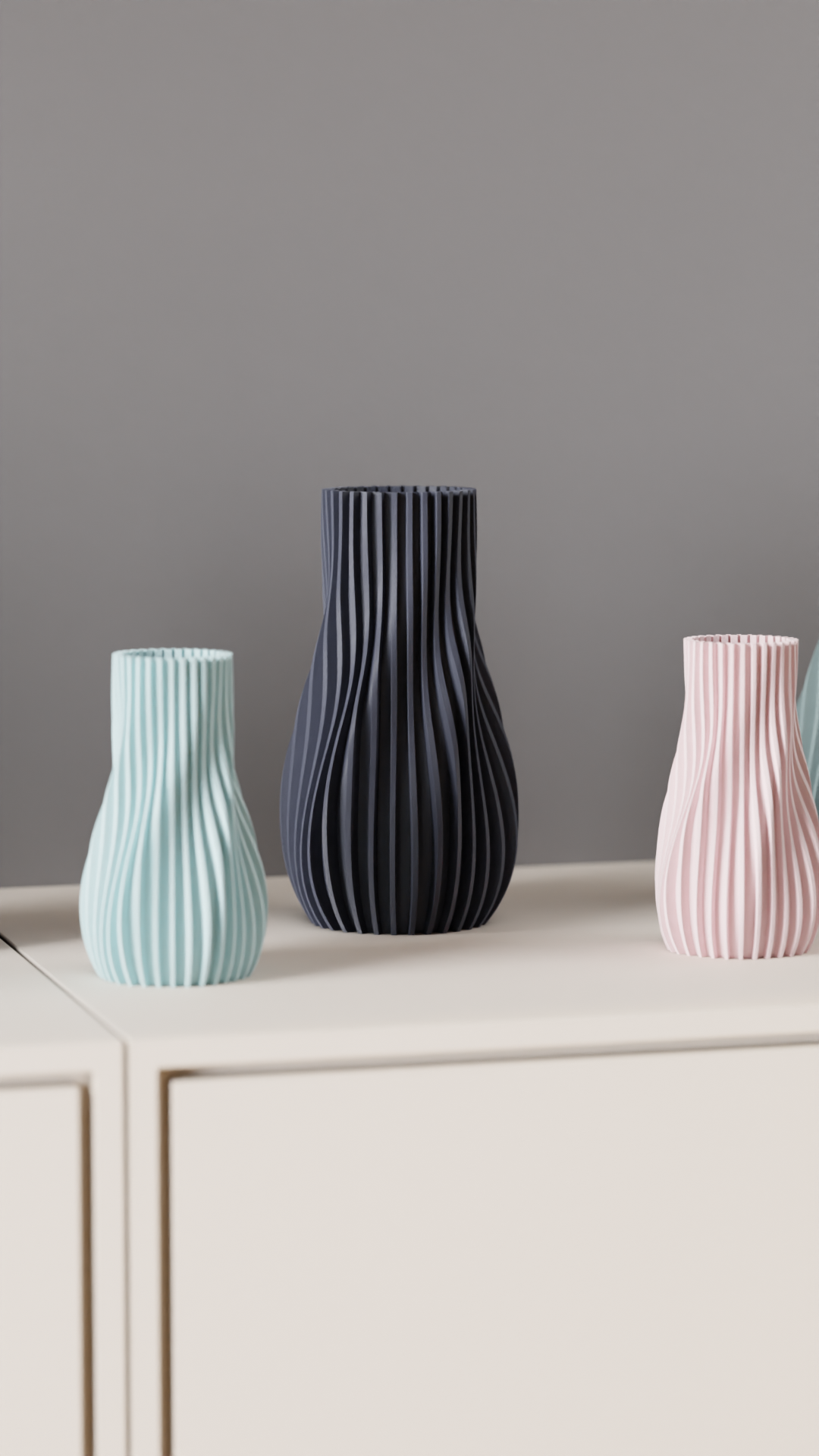 Vaso decorativo 3D – Design moderno e minimal