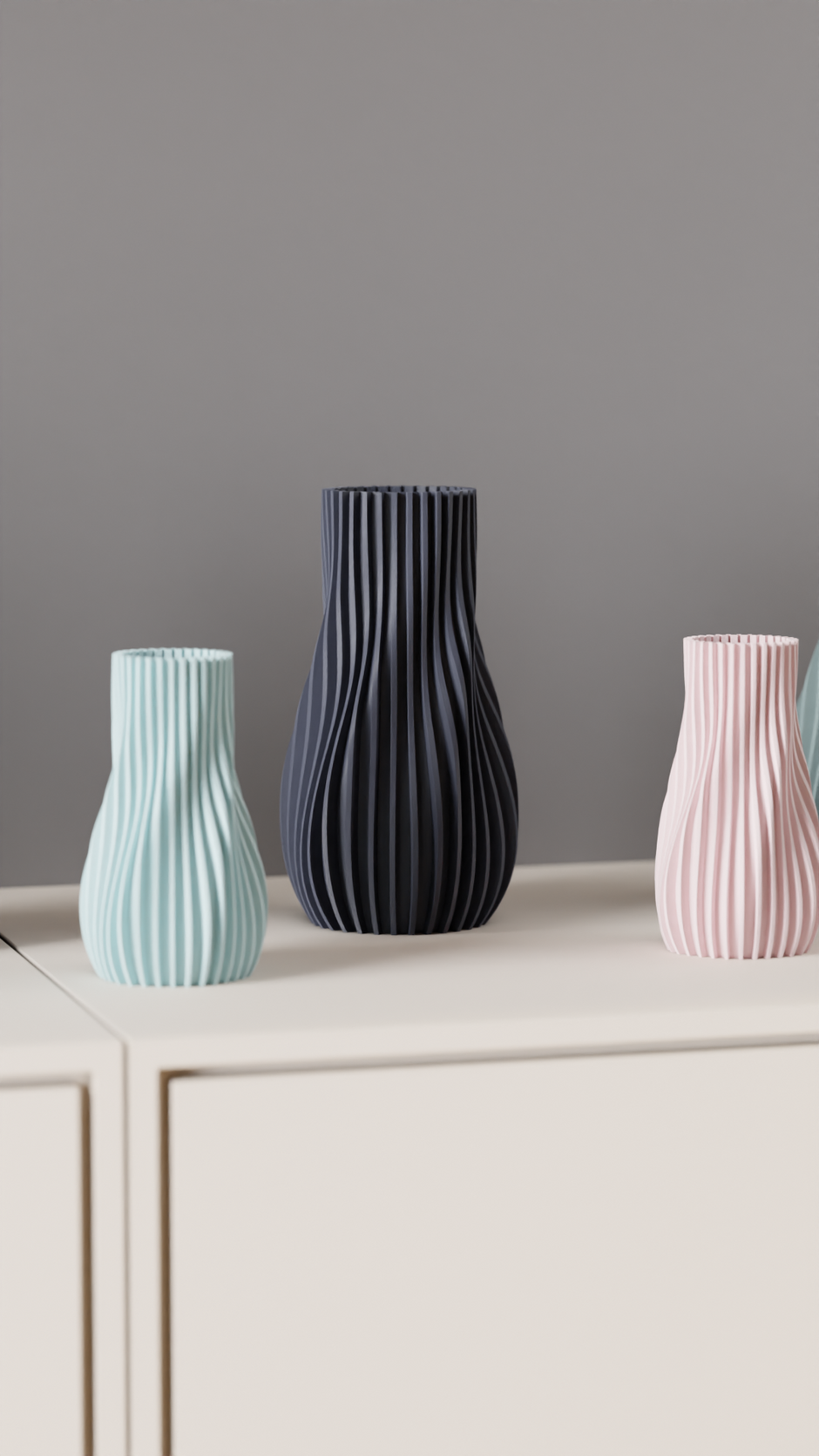 Vaso decorativo 3D – Design moderno e minimal