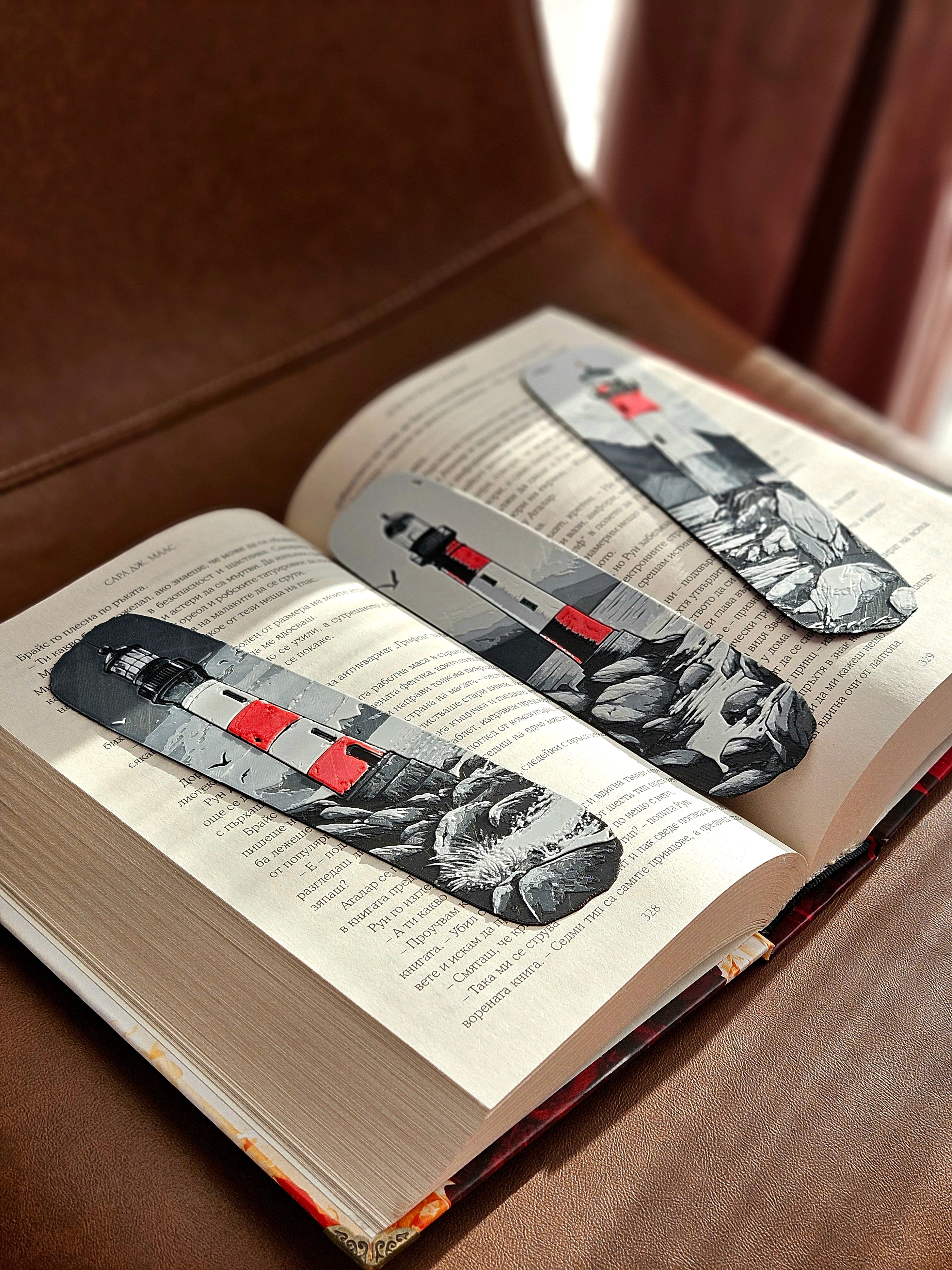 Kit 3 Segnalibri Faro – Design Artistico in Stampa 3D