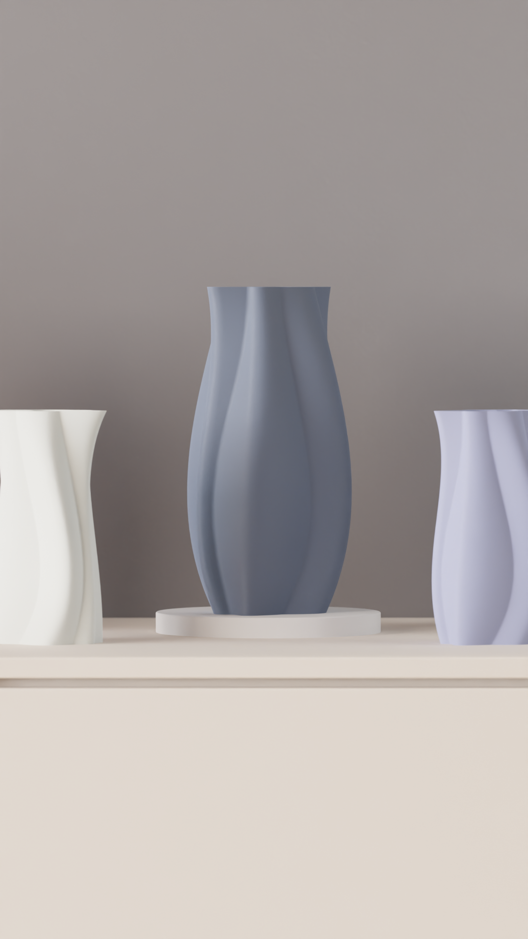 Vaso decorativo 3D – Design minimal