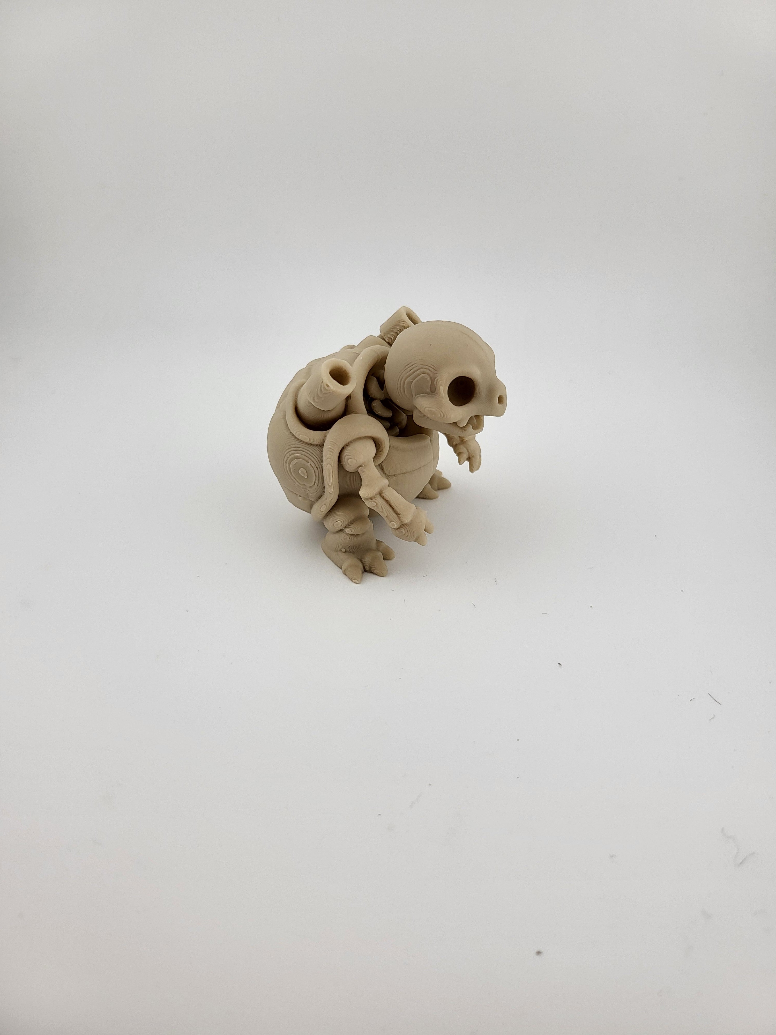 Miniatura 3D Tartaruga Scheletro – Design Unico