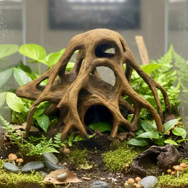 Rifugio decorativo “Radici Naturali” – Stampa 3D dipinta a mano