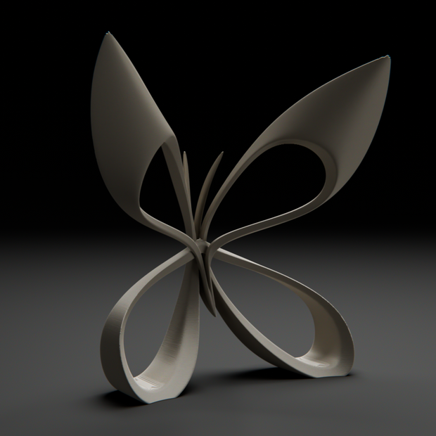 Scultura Farfalla Minimal