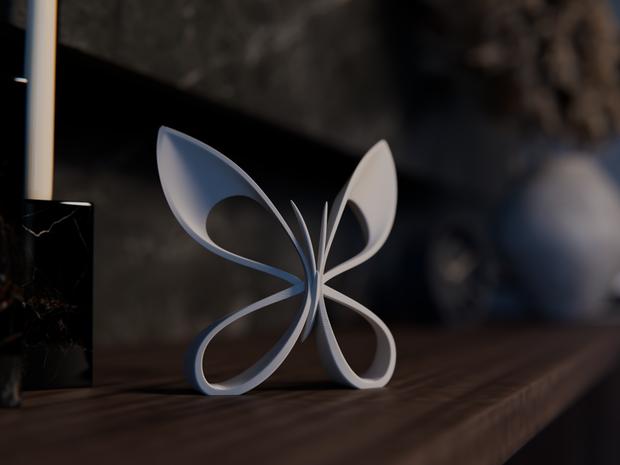 Scultura Farfalla Minimal