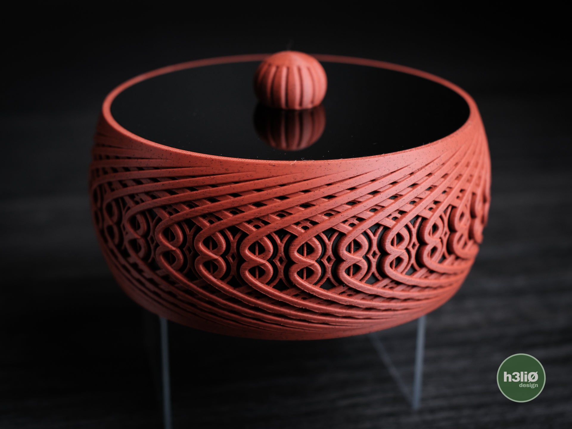 Biscottiera design intrecciato – Stampa 3D doppio colore (Ø 168 mm)