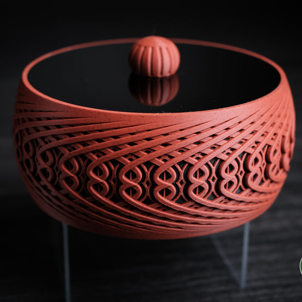 Biscottiera design intrecciato – Stampa 3D doppio colore (Ø 168 mm)