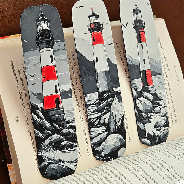 Kit 3 Segnalibri Faro – Design Artistico in Stampa 3D