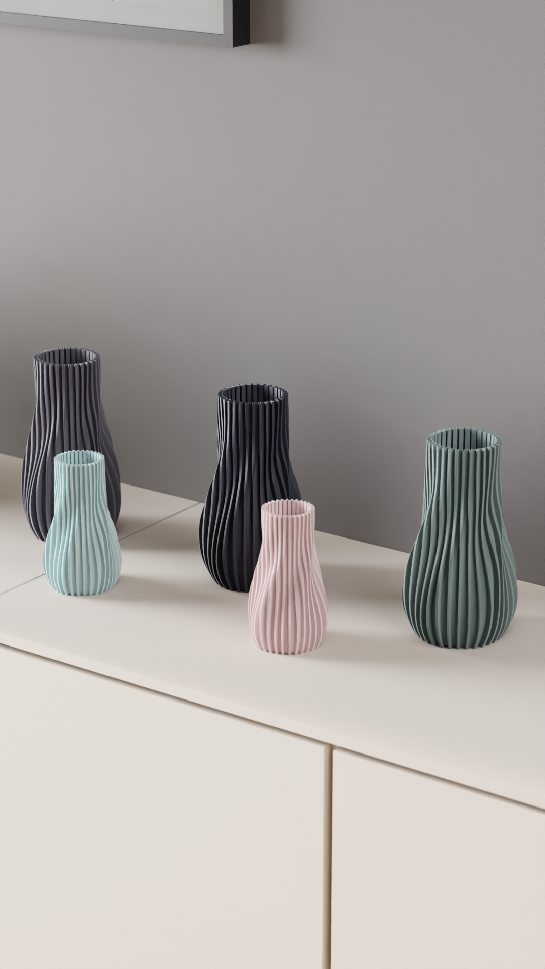 Vaso decorativo 3D – Design moderno e minimal