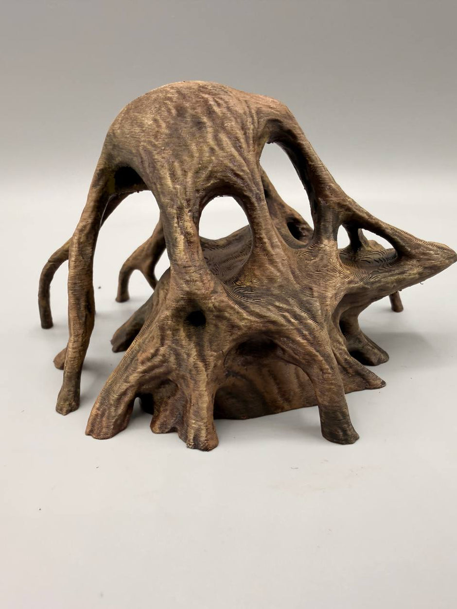 Rifugio decorativo “Radici Naturali” – Stampa 3D dipinta a mano