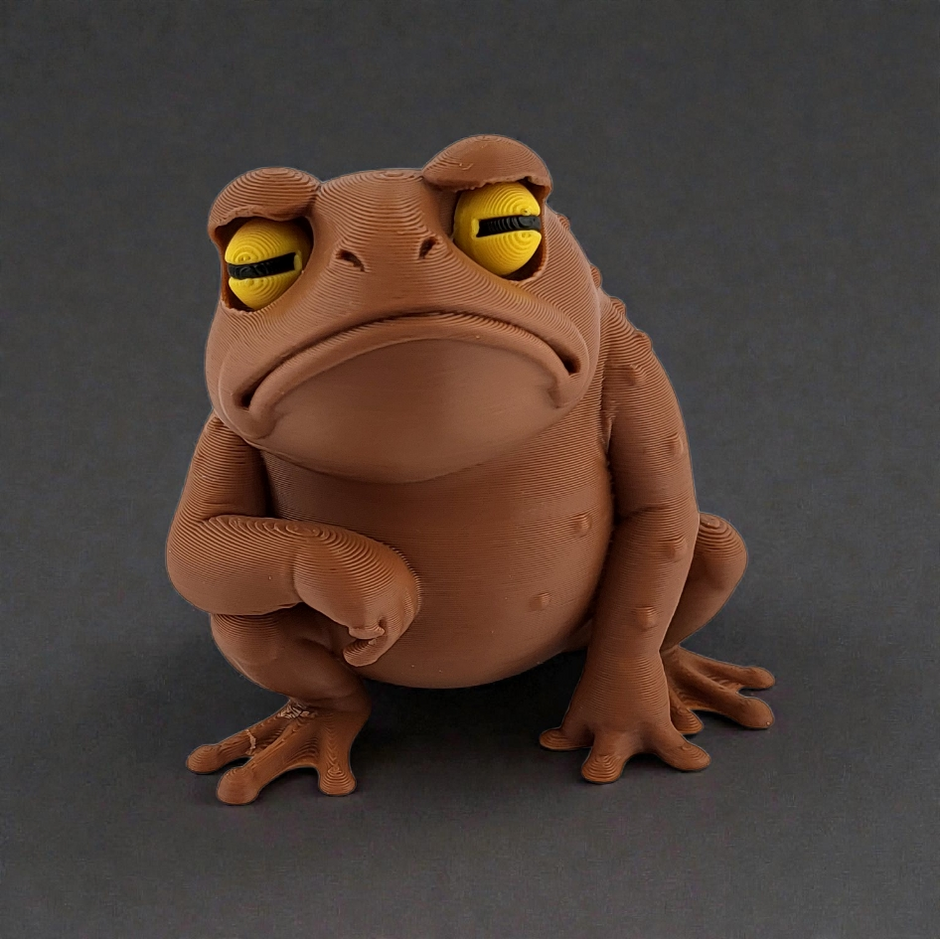 Rana da collezione, sconsolata