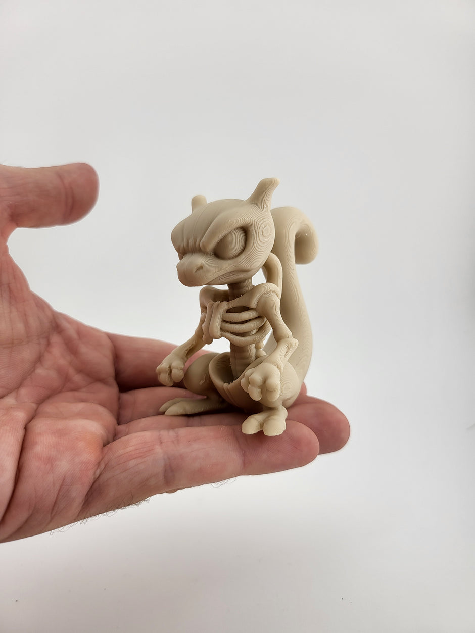 Figura scheletro scoiattolo – Stampa 3D collezionabile