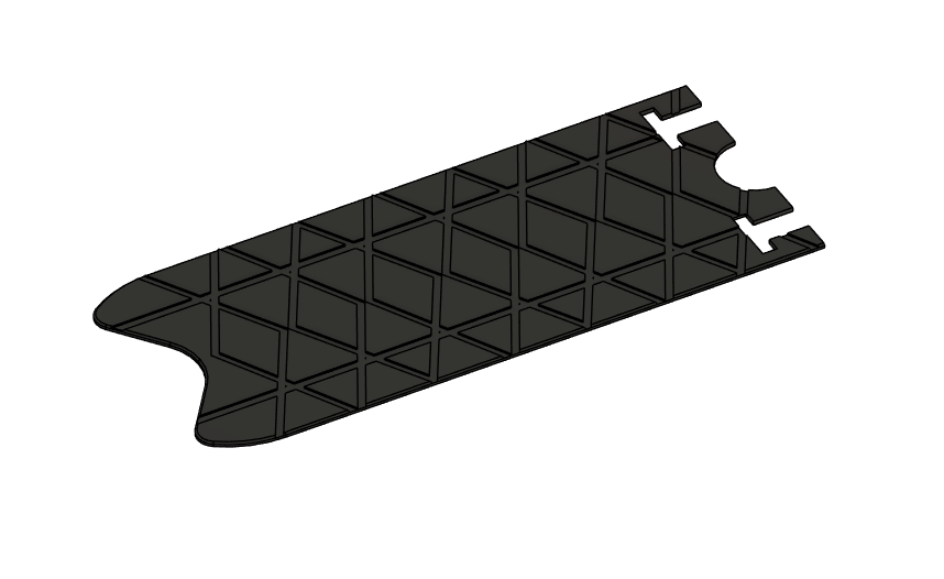 Protezione universale downtube MTB – Kit 2 pezzi modulari TPU