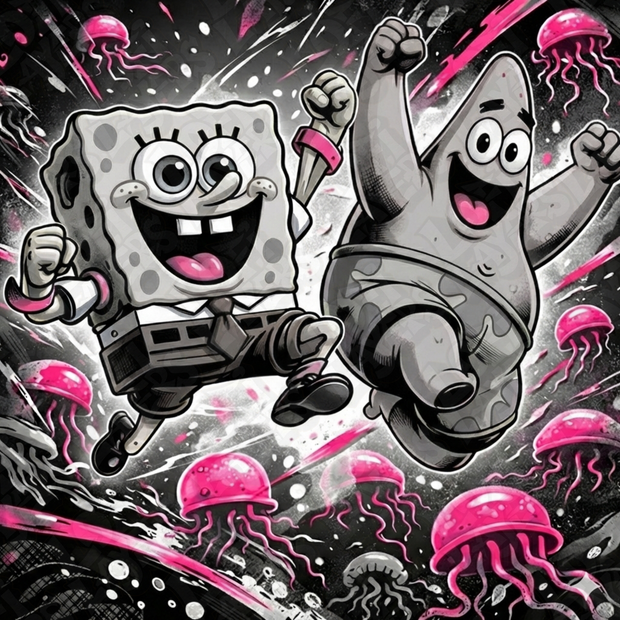 Quadro Cartoon Ocean Adventure – Stile Urban Pop