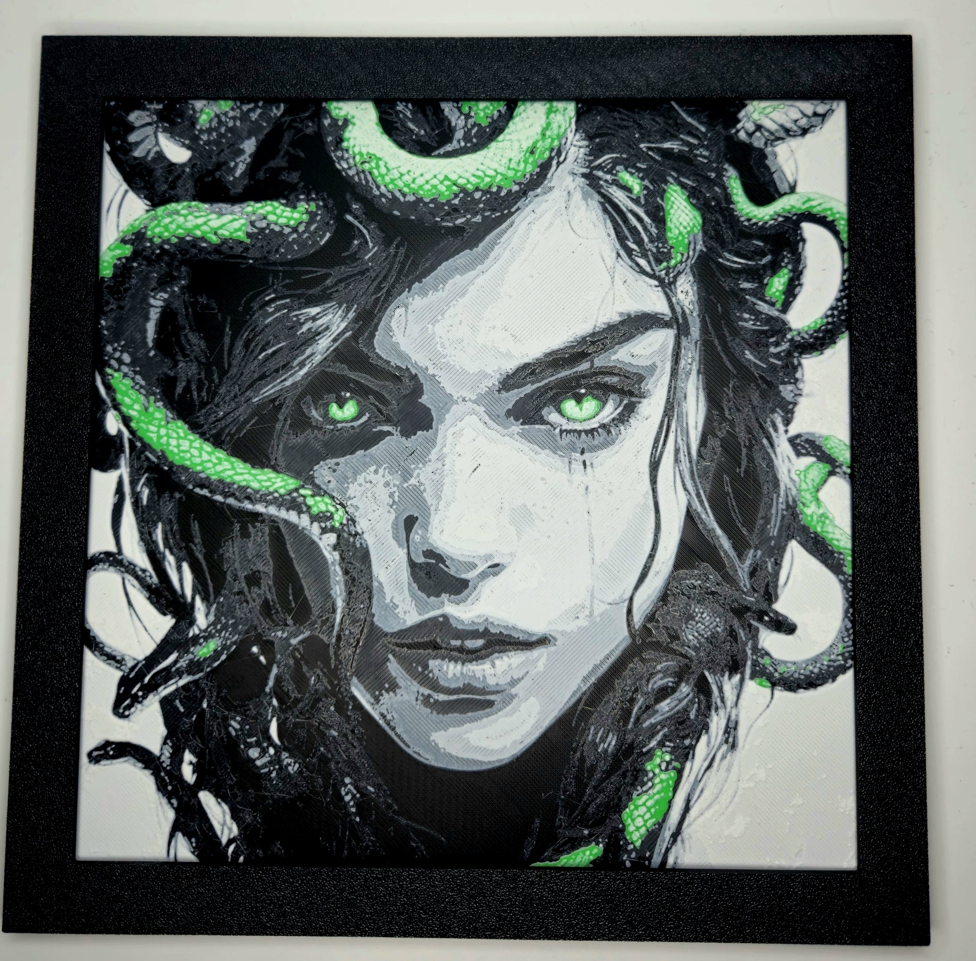 Quadro 3D Medusa – Arte in Stampa Multistrato