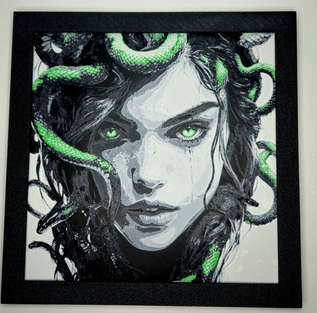 Quadro 3D Medusa – Arte in Stampa Multistrato