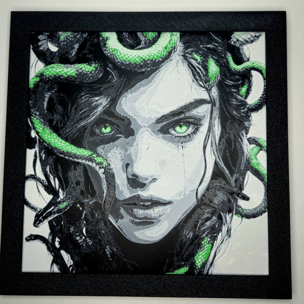 Quadro 3D Medusa – Arte in Stampa Multistrato