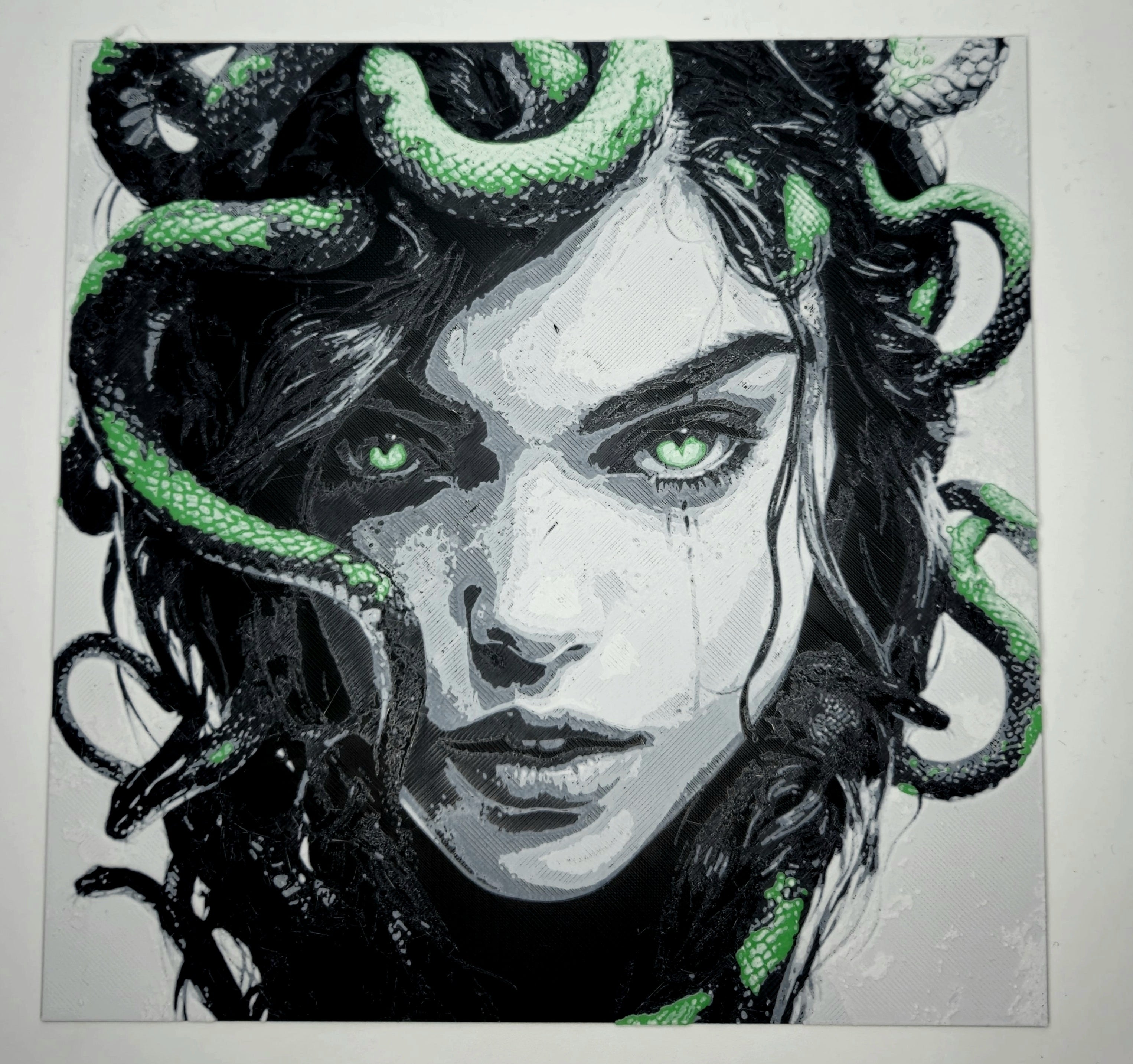 Quadro 3D Medusa – Arte in Stampa Multistrato