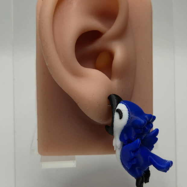 Orecchini Ghiandaia Azzurra – Stile e Natura in un solo accessorio!