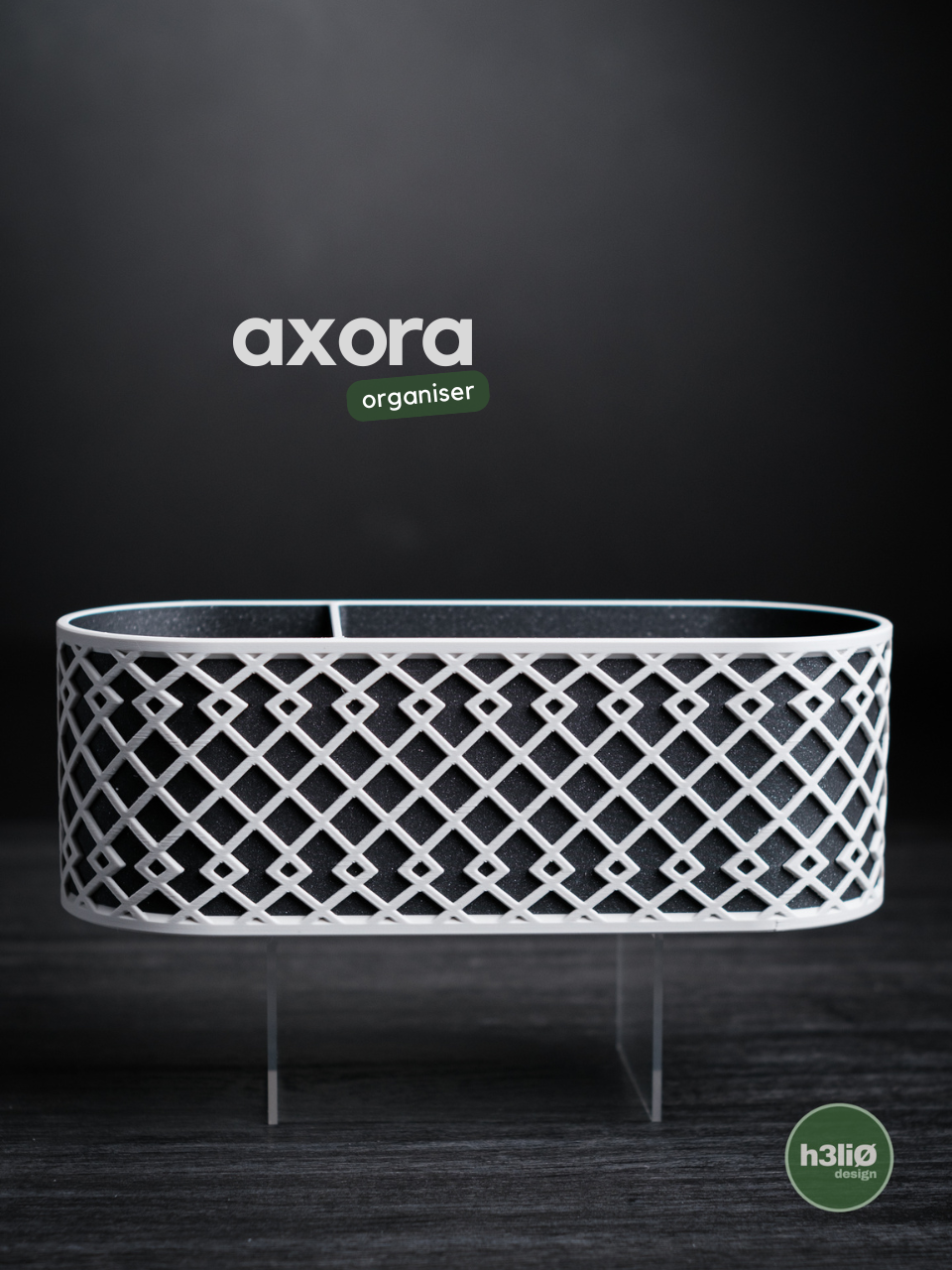 Organizer da scrivania moderno 3D – 4 scomparti (