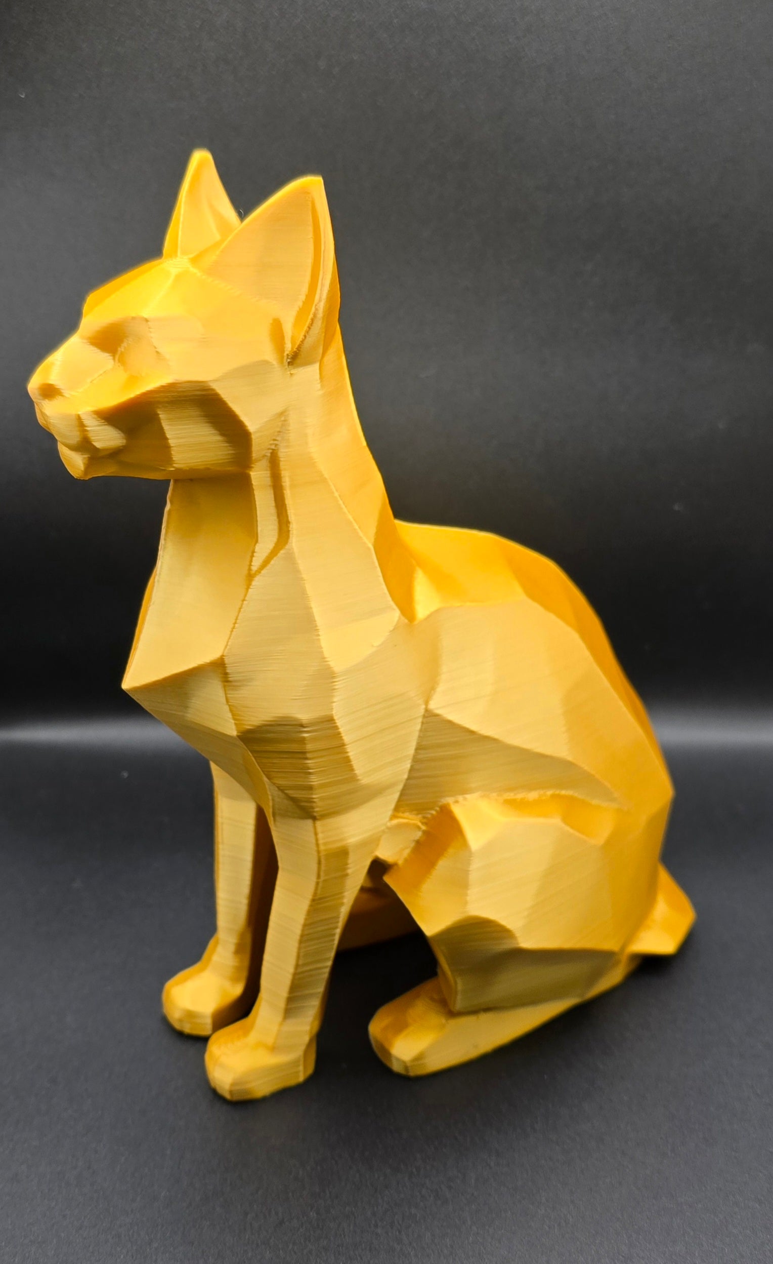 Statua Gatto Geometrico – Scultura Moderna in PLA