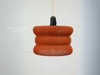 Lampada a sospensione design forato – Serie Poly V4 Terracotta