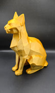 Statua Gatto Geometrico – Scultura Moderna in PLA
