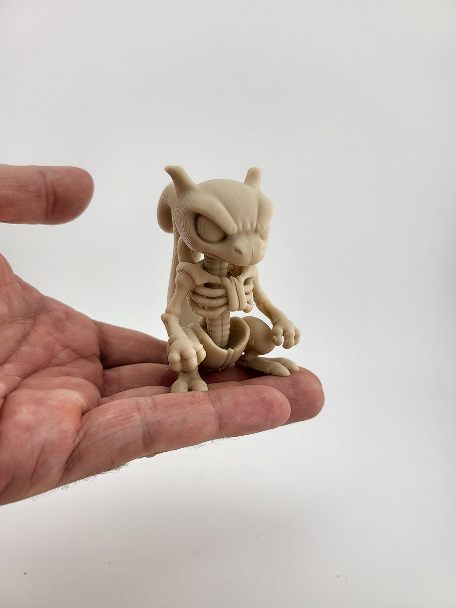 Figura scheletro scoiattolo – Stampa 3D collezionabile