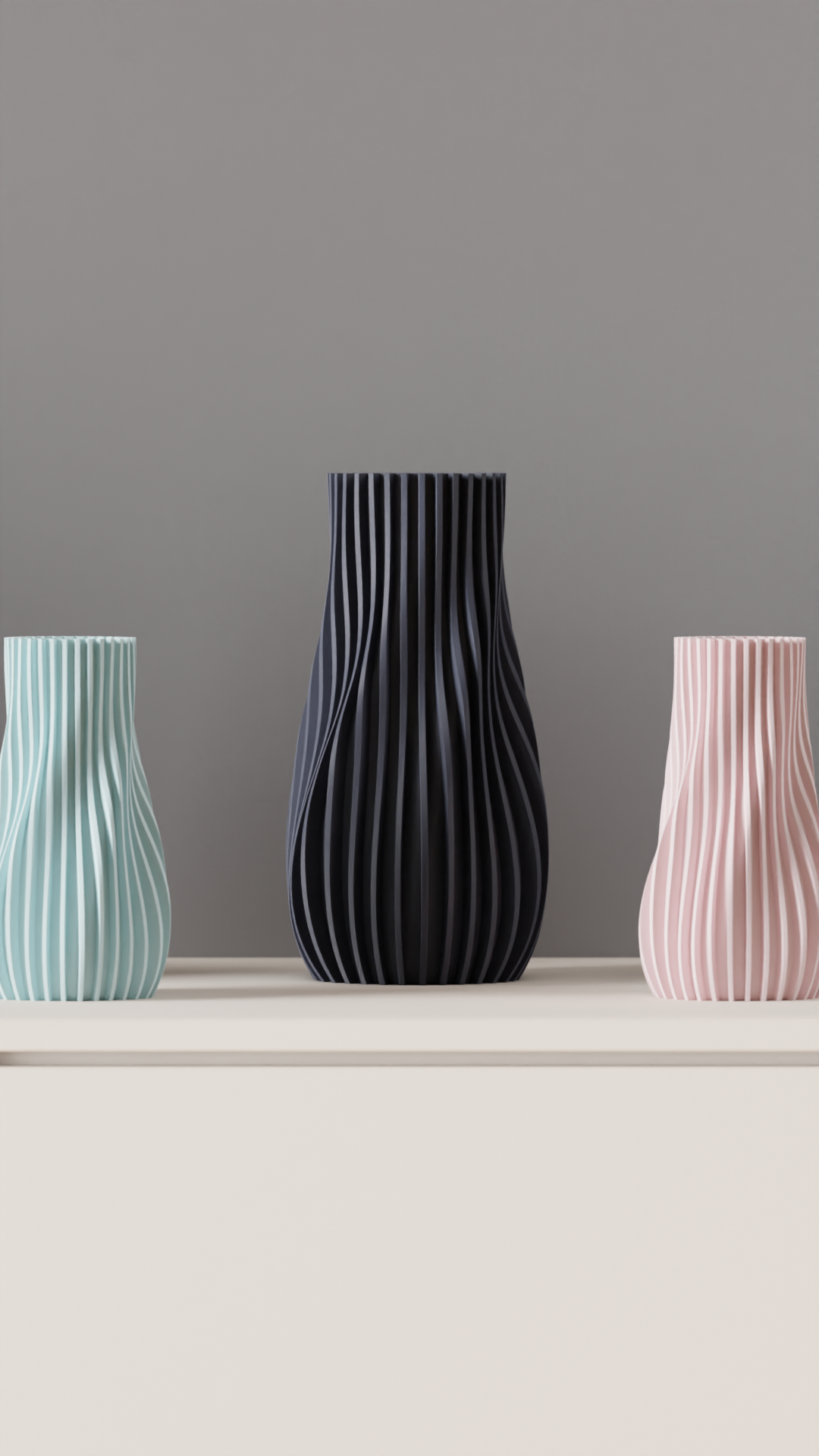 Vaso decorativo 3D – Design moderno e minimal