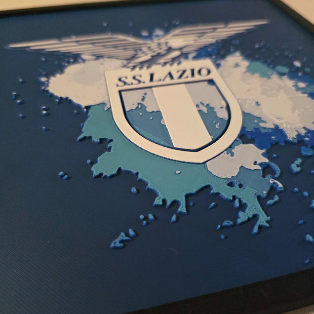 Quadro 3D S.S. Lazio con logo aquila – Stampa 3D