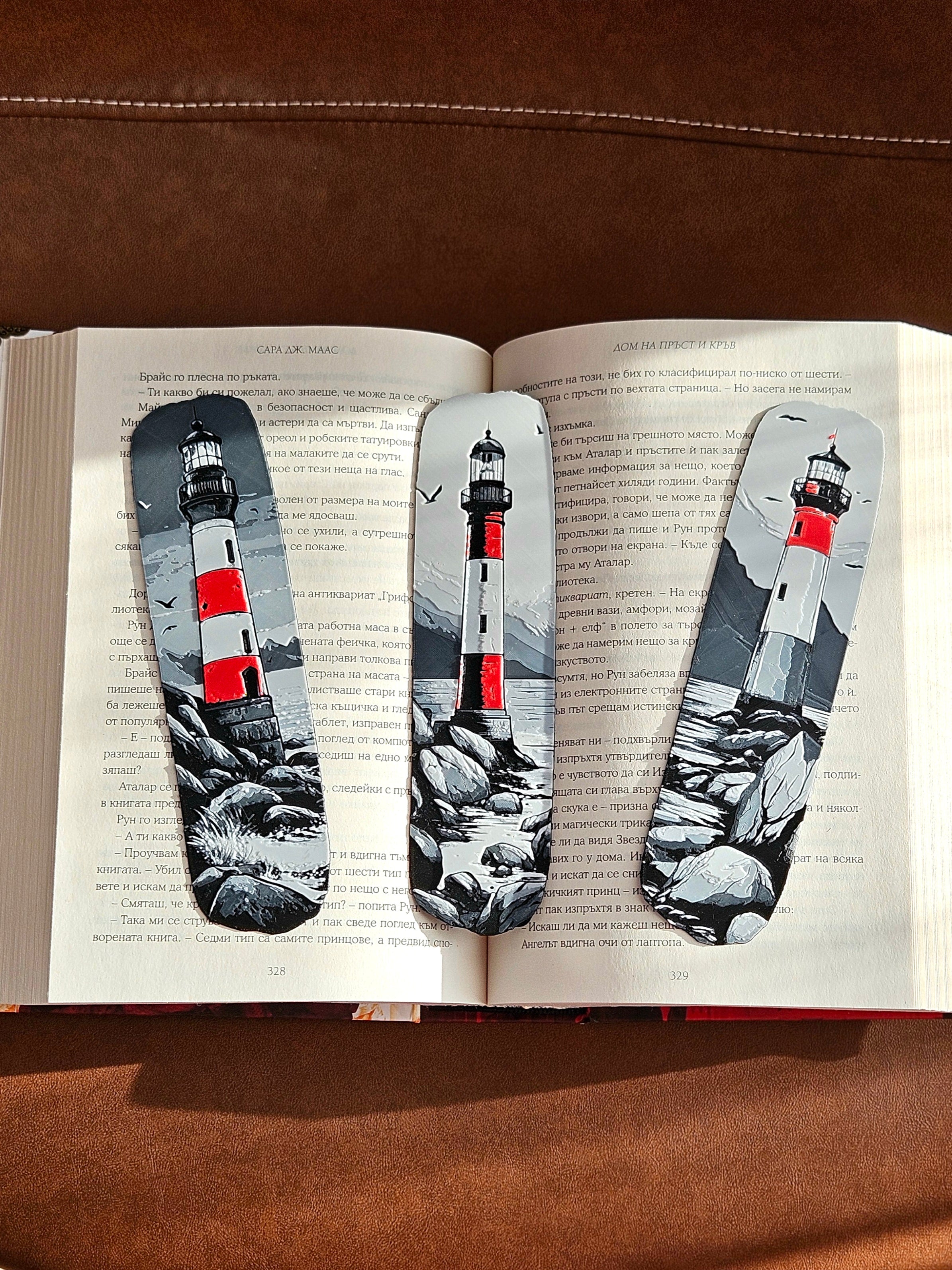 Kit 3 Segnalibri Faro – Design Artistico in Stampa 3D