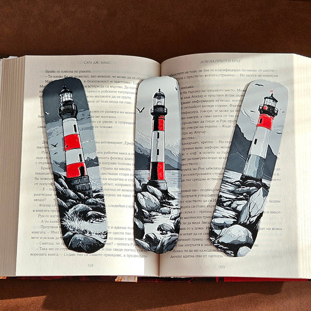 Kit 3 Segnalibri Faro – Design Artistico in Stampa 3D