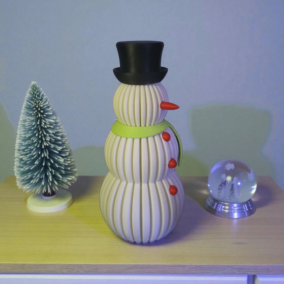 Pupazzo di Neve Stiloso e di design