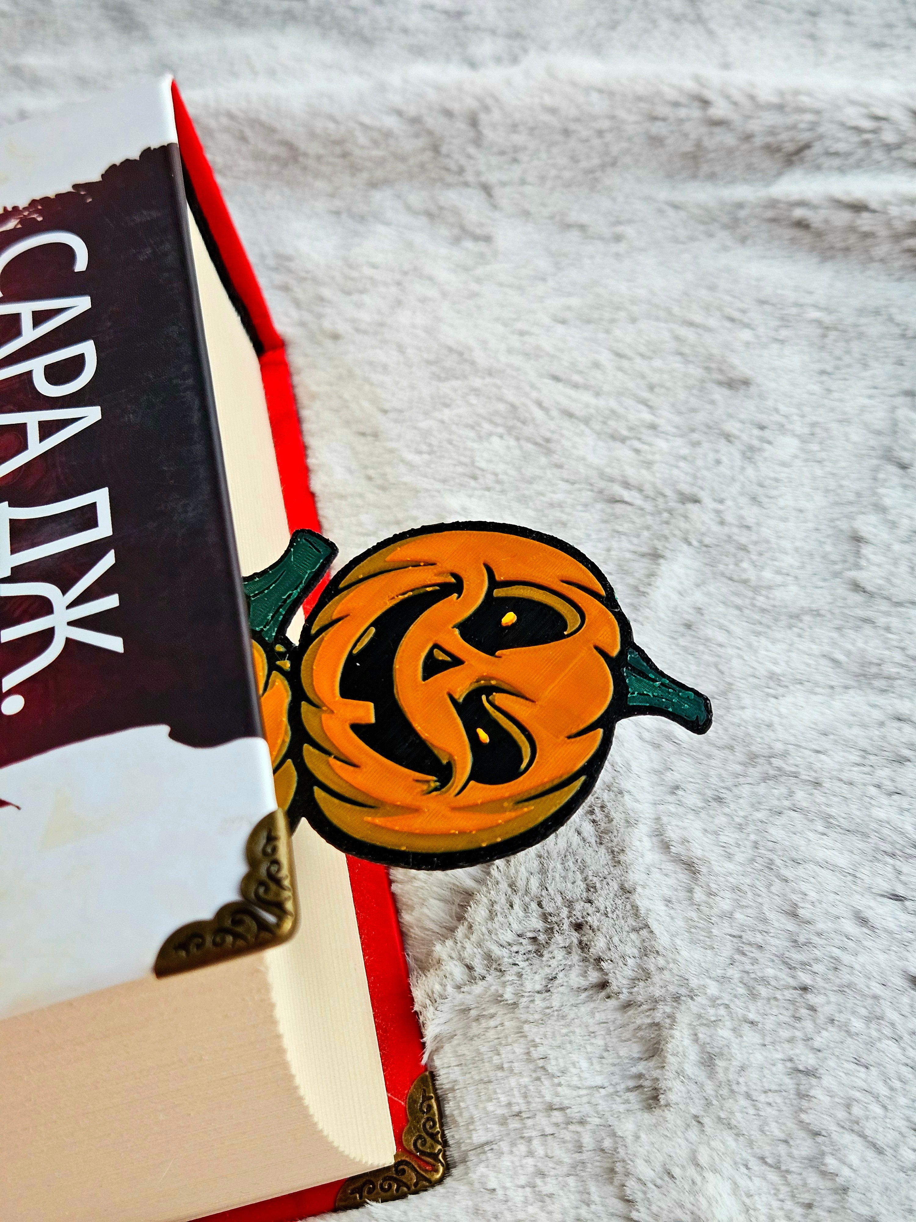Segnalibro zucche di Halloween – Accessorio per libri