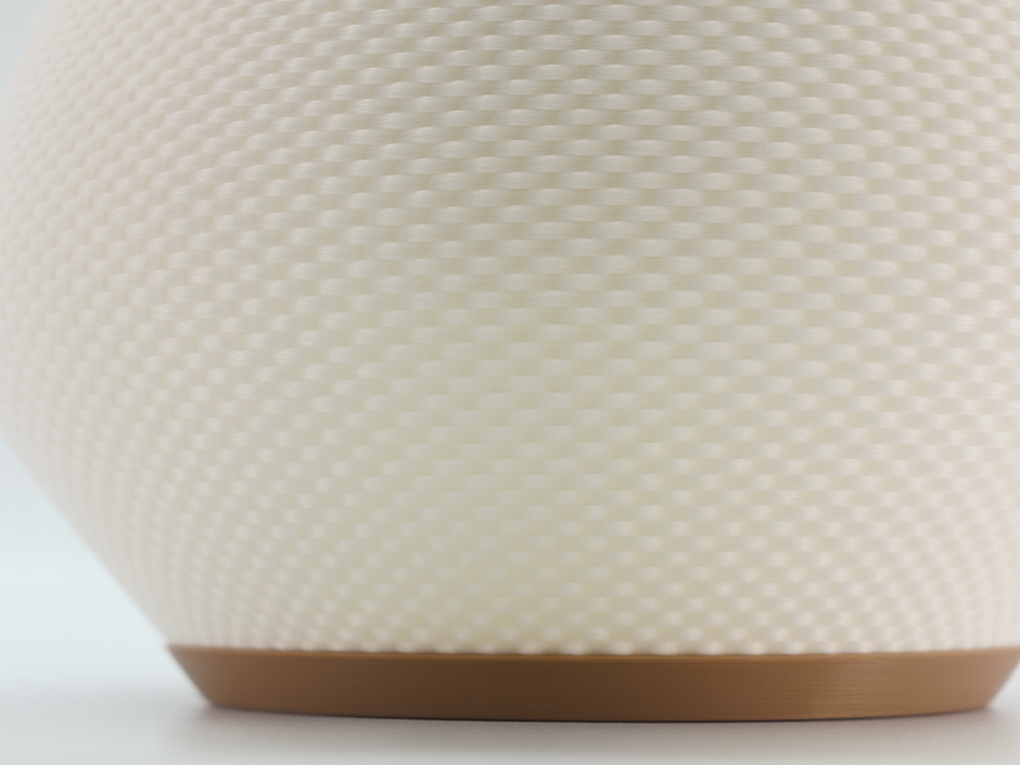 🌼 Vaso decorativo in stampa 3D – Texture intrecciata | Design moderno