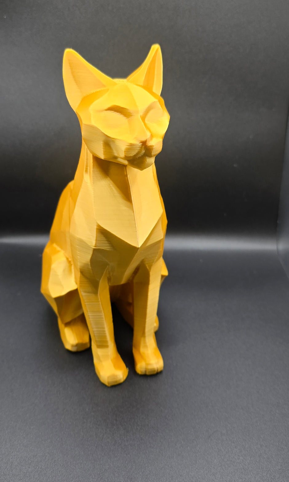 Statua Gatto Geometrico – Scultura Moderna in PLA