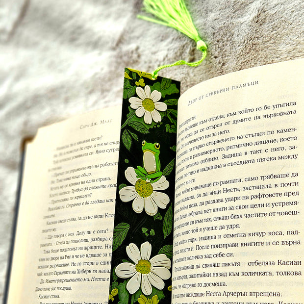 Segnalibro con Rana e Margherite