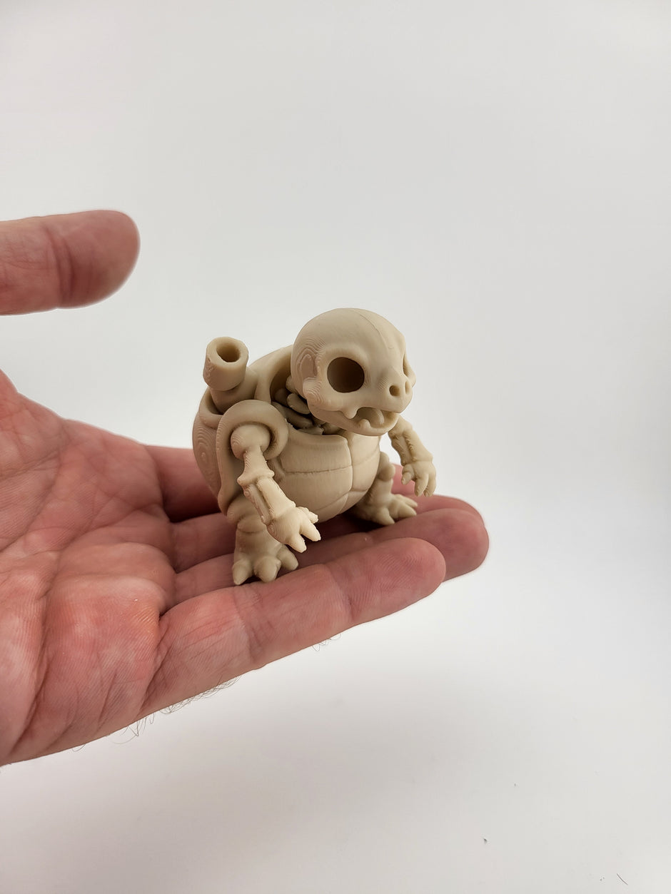 Miniatura 3D Tartaruga Scheletro – Design Unico