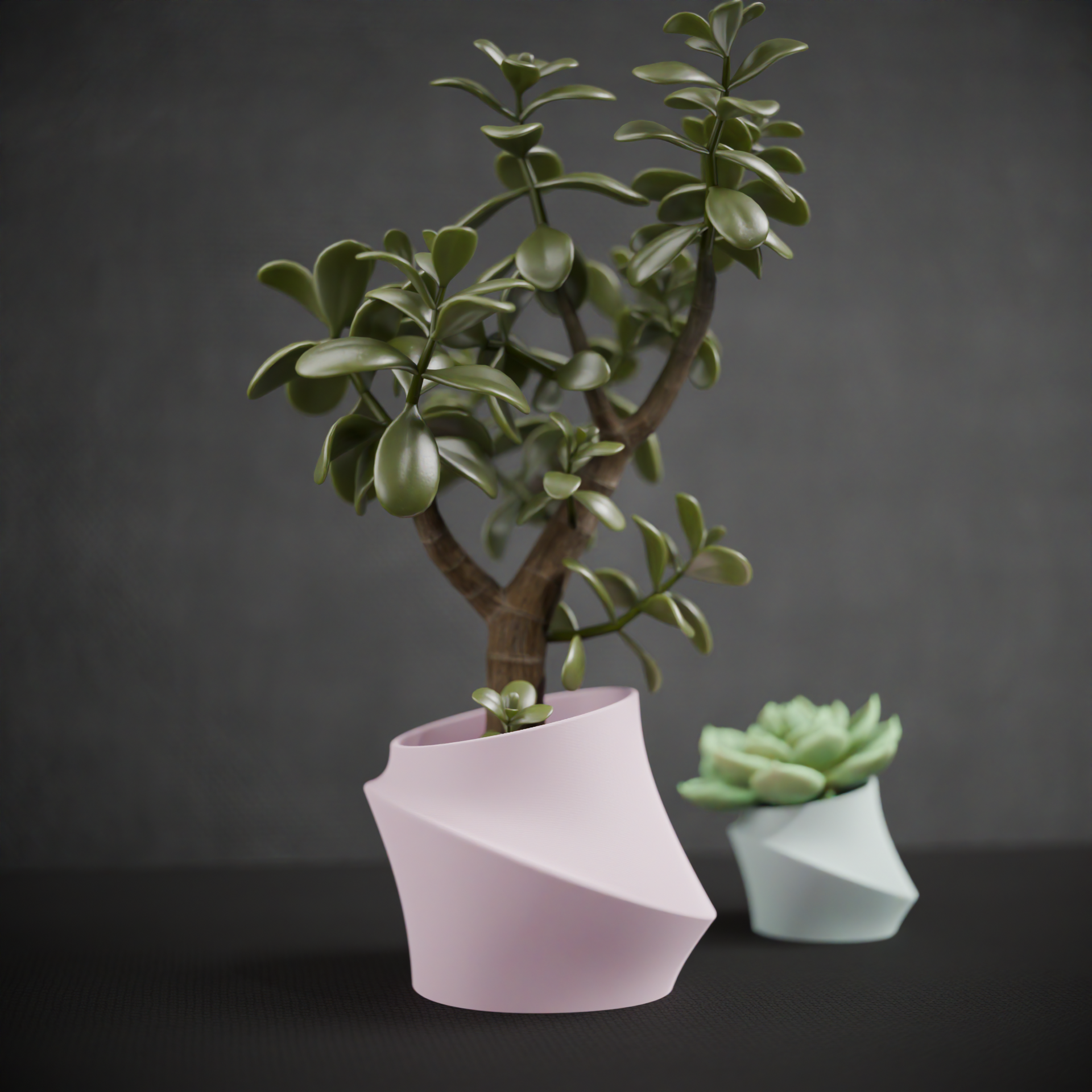Vaso decorativo moderno dal design geometrico intrecciato