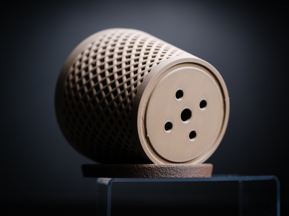 Vaso Decorativo Geometrico con Sottovaso – Stampa 3D