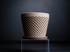 Vaso Decorativo Geometrico con Sottovaso – Stampa 3D