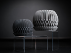 Vaso geometrico in stampa 3D con sottovaso