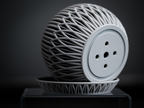 Vaso geometrico in stampa 3D con sottovaso
