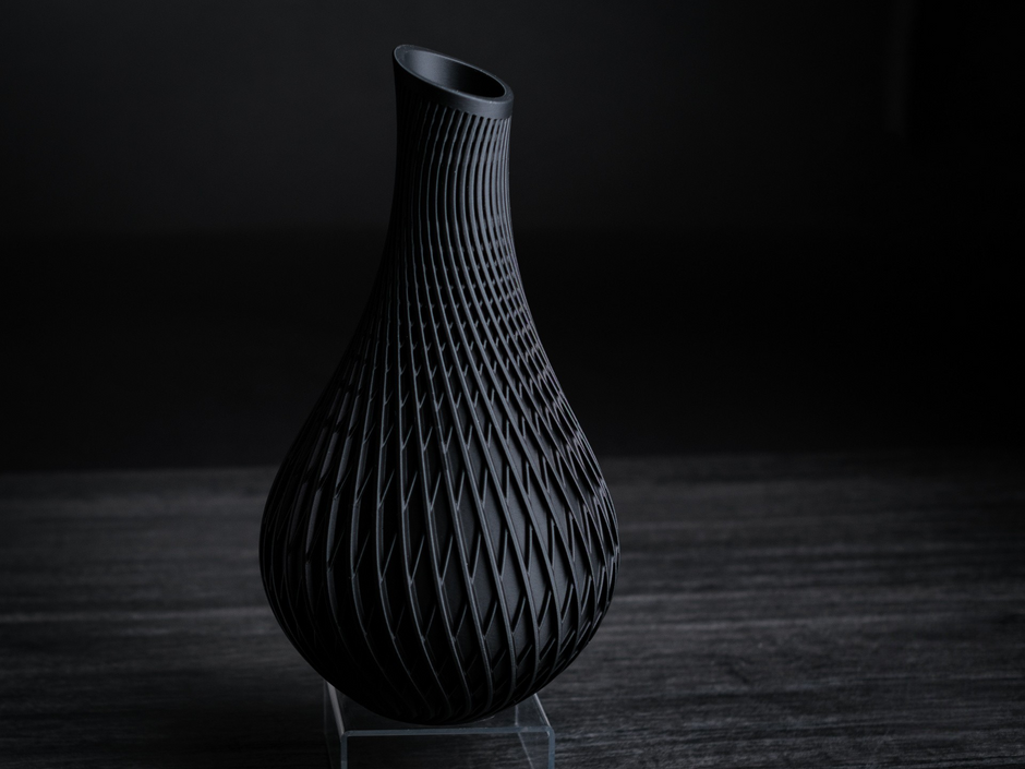 Vaso moderno e minimalista, realizzato in stampa 3D