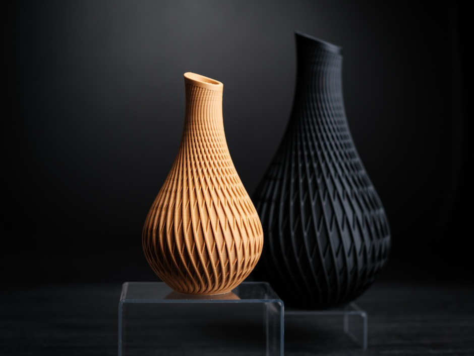 Vaso moderno e minimalista, realizzato in stampa 3D