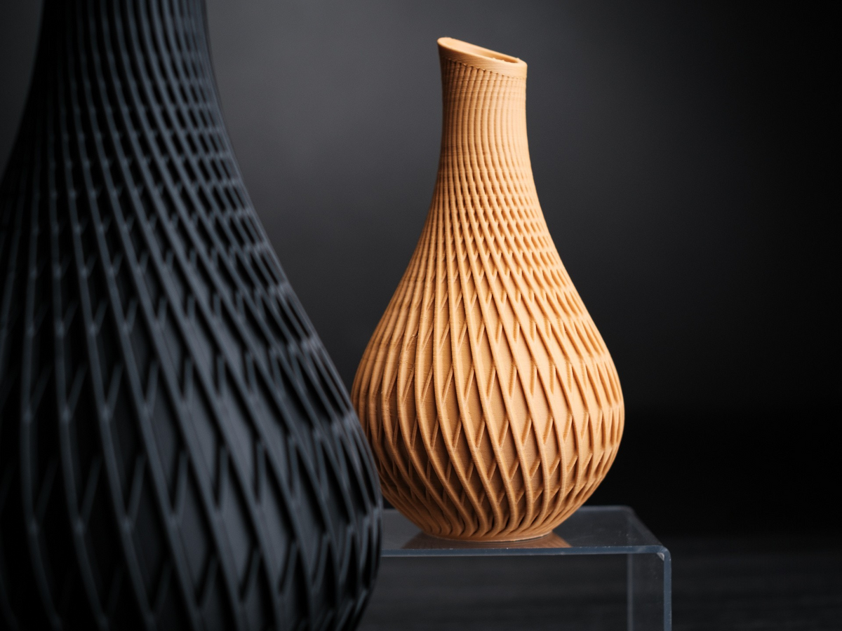 Vaso moderno e minimalista, realizzato in stampa 3D